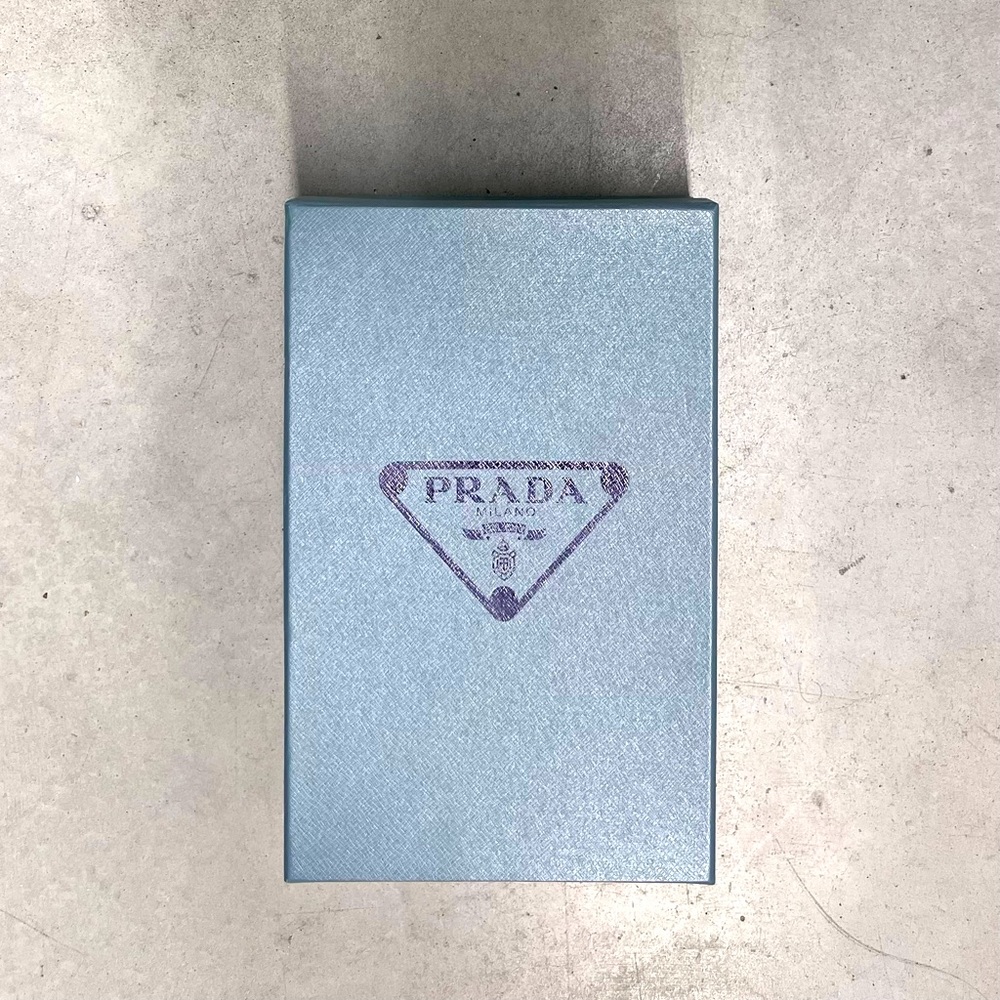 Prada shoe box with dust cover and tissue